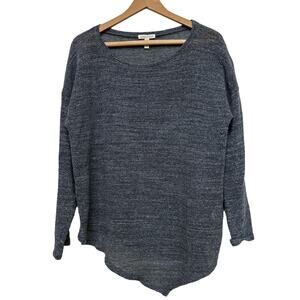Eileen Fisher Gray Knit Sweater - M/L - 100% Cotton